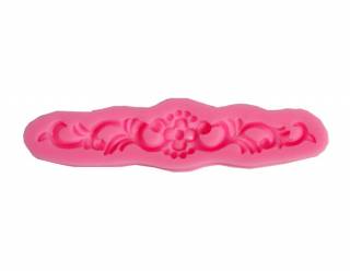 Szilikon nyomóforma, lágy - díszítő minta, 14.2x3.5x0.9