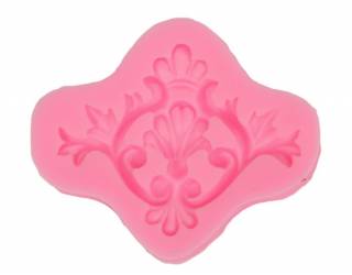 Szilikon nyomóforma, lágy - díszítő minta, 9.4x7.8x0.9
