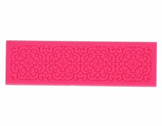 Szilikon nyomóforma - sorminta, 16x4.7x0.4