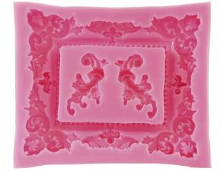 Szilikon nyomóforma, lágy - keret 11,5x10x1,5 cm