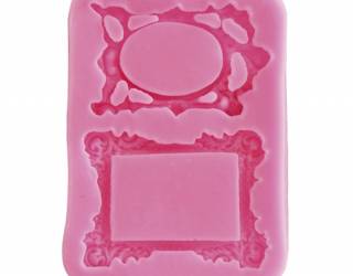 Szilikon nyomóforma, lágy - 2 keret 10x7x1 cm