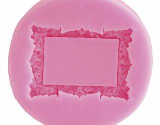 Szilikon nyomóforma, lágy - keret 6,5x6,5x1,1 cm