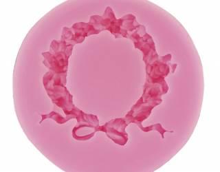 Szilikon nyomóforma, lágy - koszorú 6,1x0,9 cm
