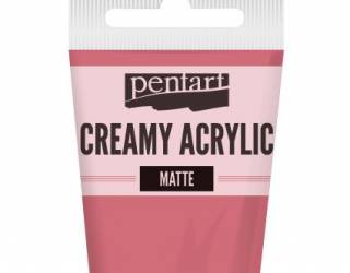 Krémes akrilfesték matt 60 ml flamingópiros