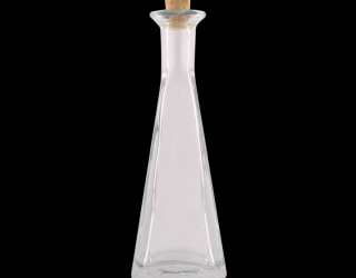 Üvegpalack 100 ml Cristallina, dugóval