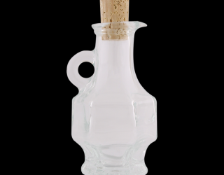 Üvegpalack 100 ml Exagon, dugóval