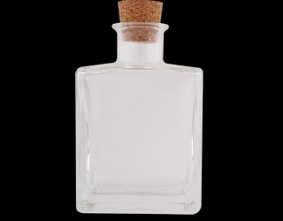 Üvegpalack 350 ml Kvadro, dugóval