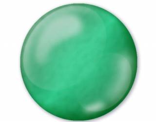 3D dekortoll átlátszó 30 ml smaragdzöld