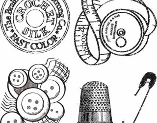 Akril pecsételő 10 x 10 cm kreatív varrás