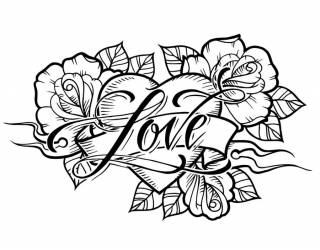 Akril pecsételő 7 x 11 cm Love heart