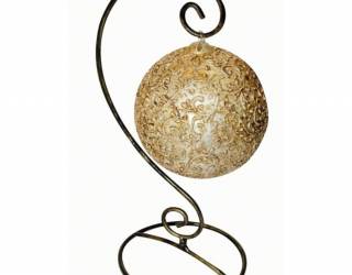 Állvány gömbökhöz - régi arany