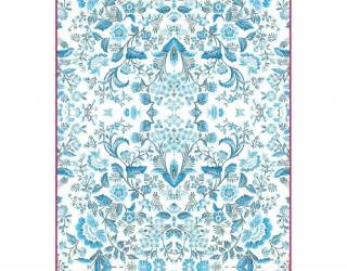 Dekupázs rizspapír A4 csom. - Kék arabeszk