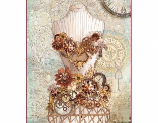 Dekupázs rizspapír A4 csom. - Mechanikus manöken