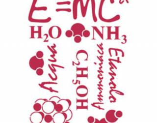 Stencil G méret 21x29,7 cm - tudományos képletek