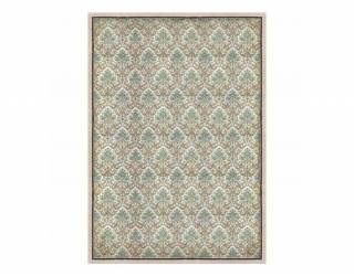 Dekupázs rizspapír A3 csom. - Türkíz barna tapéta