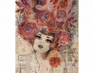 Dekupázs rizspapír A4 csom. - Marcela- női arc