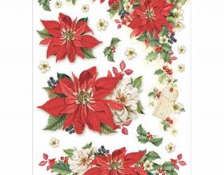 Dekupázs rizspapír A4 csom. - Mikulásvirág