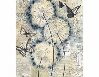 Dekupázs rizspapír A4 csom. - Pitypangok a szélben