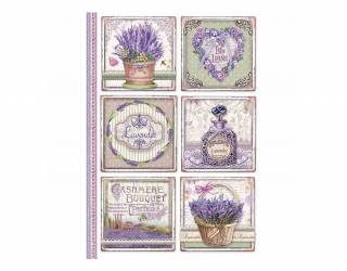 Dekupázs rizspapír A4 csom. - Provence-i kártyák