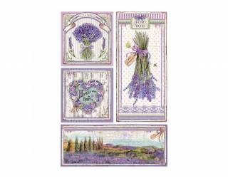 Dekupázs rizspapír A4 csom. - Provence-i keretek