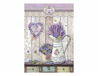 Dekupázs rizspapír A4 csom. - Provence-i locsoló kannák