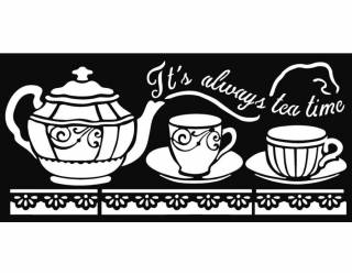 Stencil TD méret 12x25 cm/ 0,5 mm - Teaidő