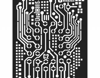 Vastag stencil 15x20 cm - Dual bios