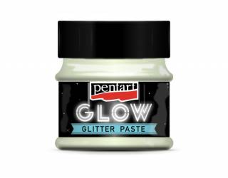 Glow glitter gél 50 ml szivárvány kék