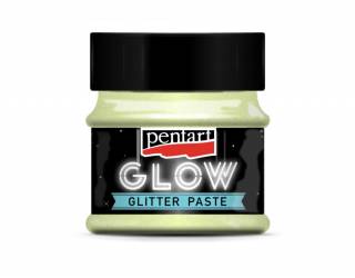 Glow glitter gél 50 ml szivárvány zöld