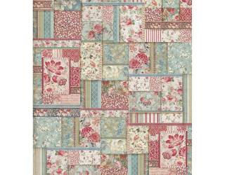 Dekupázs rizspapír A3 csom. - Virágos patchwork