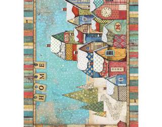 Dekupázs rizspapír A4 csom. - Havas tájkép