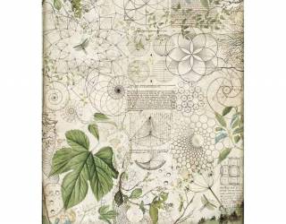 Dekupázs rizspapír A3 csom. - Geometria levelekkel