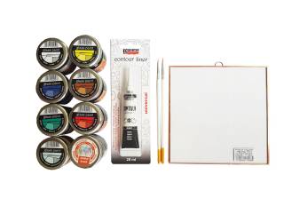 Alap üvegfestő alkotócsomag